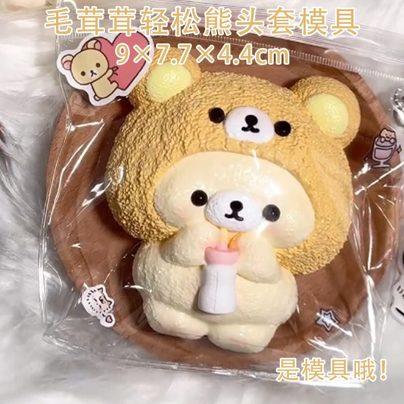 Bear hat taba squishy silicone mold