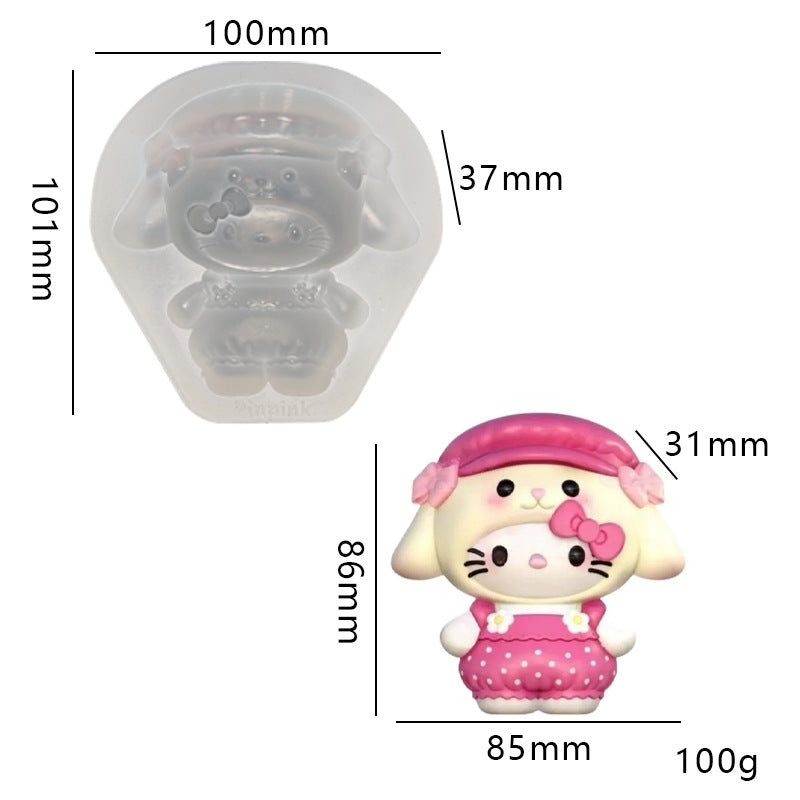 Sylvanian families hktaba squishy silicone mold