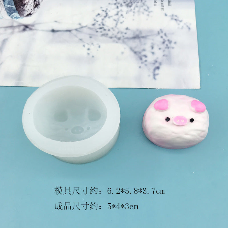 Pig taba squishy silicone mold