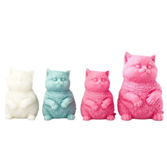 Chubby cat taba squishy silicone mold