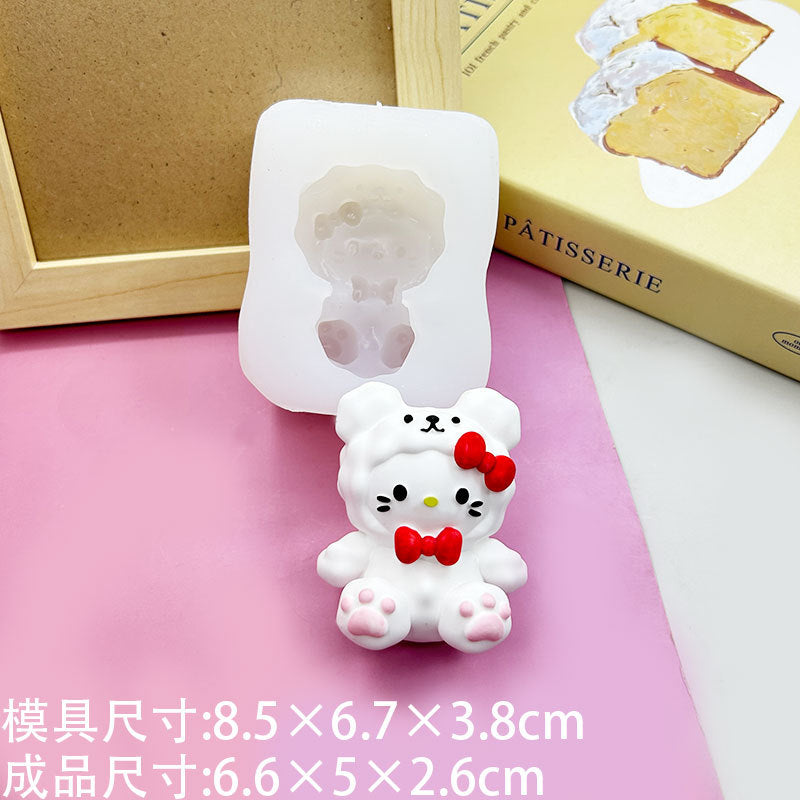 Hello kitty Taba squishy silicone mold 3