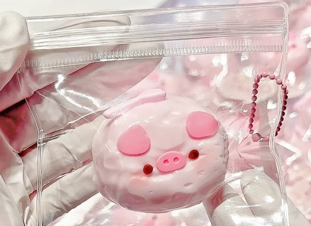 Small cream piggy cat bunny