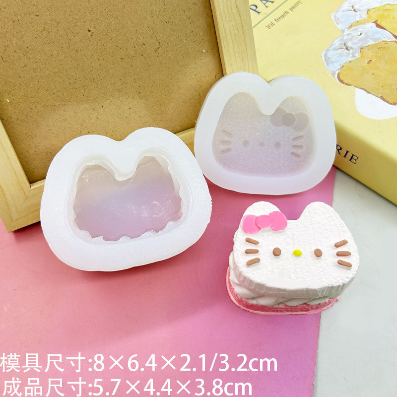 Hello kitty Taba squishy silicone mold 2