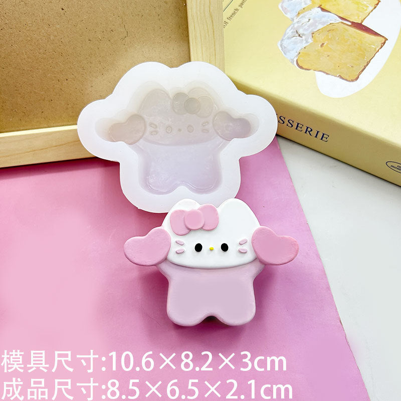 Hello kitty Taba squishy silicone mold 3