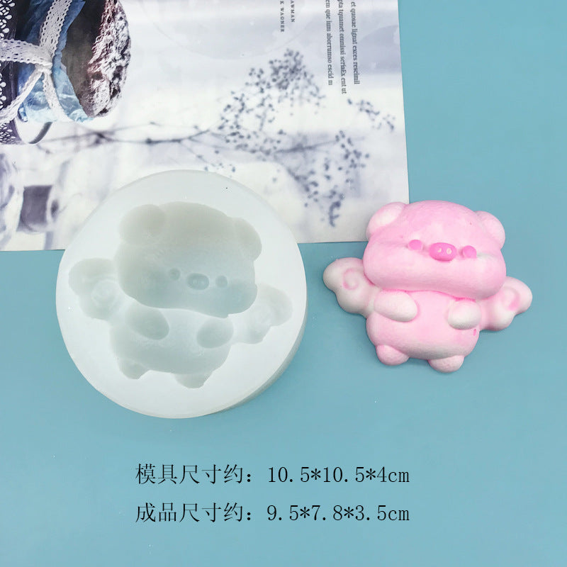 Pig taba squishy silicone mold