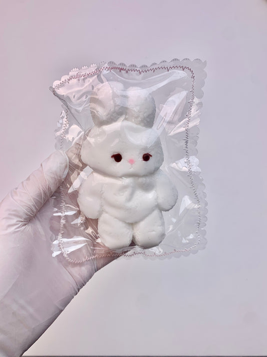 White Bunny Heart Taba Squishy