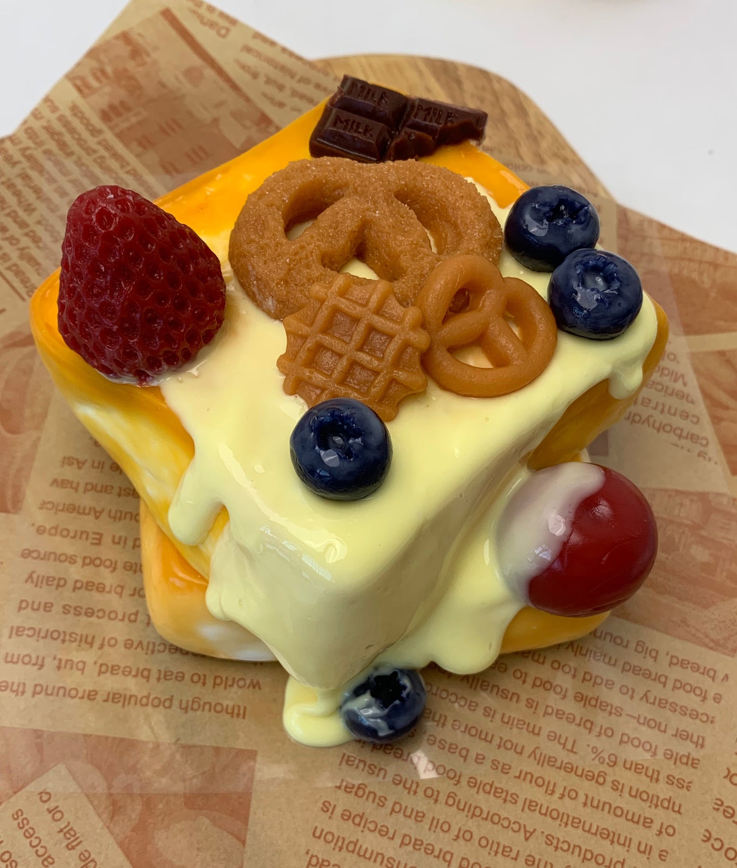 Fruit Double Layer Toast Taba Squishy