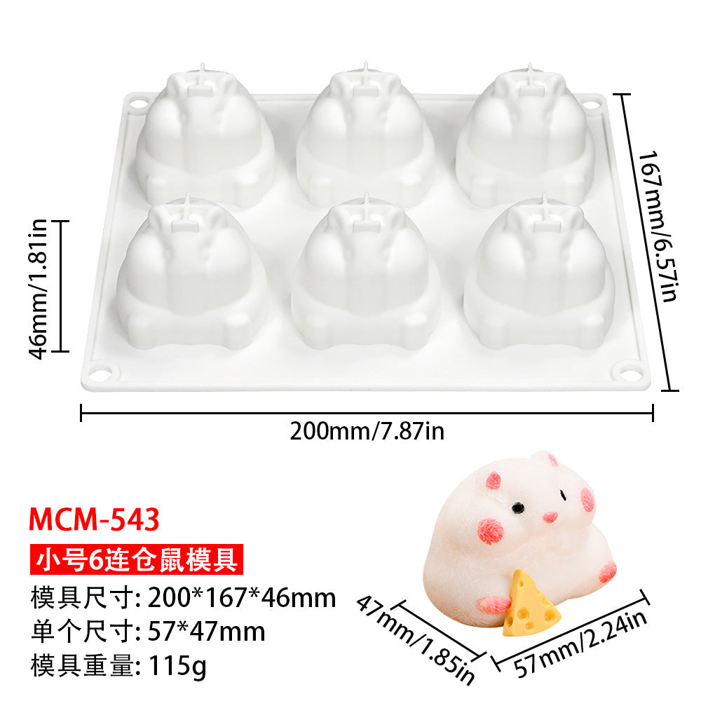 Hamster taba squishy silicone mold