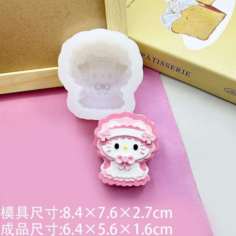 Hello kitty Taba squishy silicone mold 3