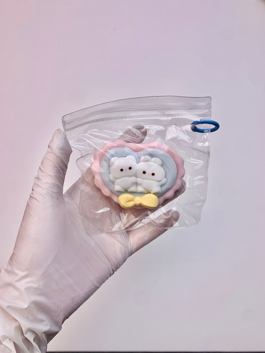 Bear Bunny Heart Taba Squishy