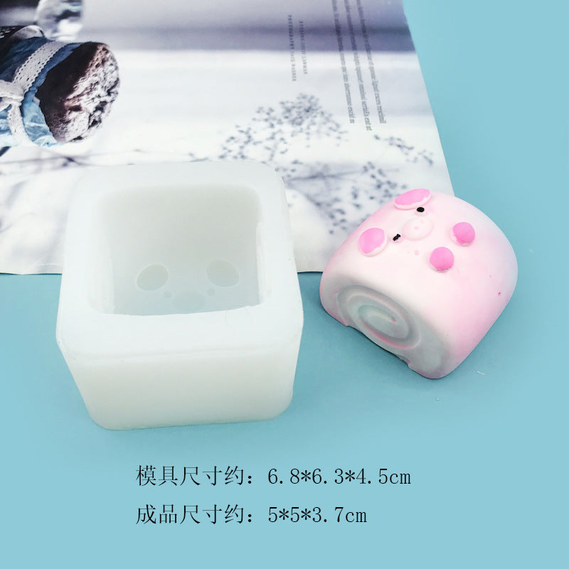 Pig taba squishy silicone mold