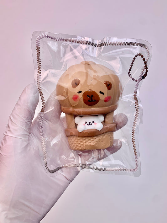 Capybara Maltese Hot Air Ballon Taba Squishy