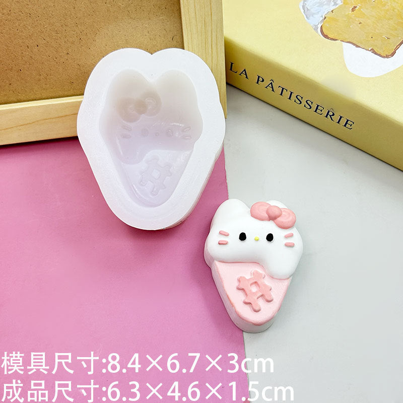 Hello kitty Taba squishy silicone mold