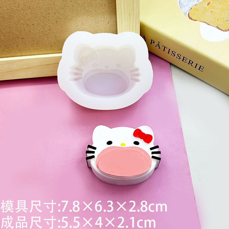 Hello kitty Taba squishy silicone mold 3