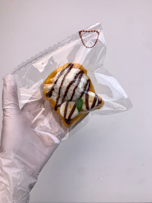 Banana Ice Cream Toast Taba Squishy