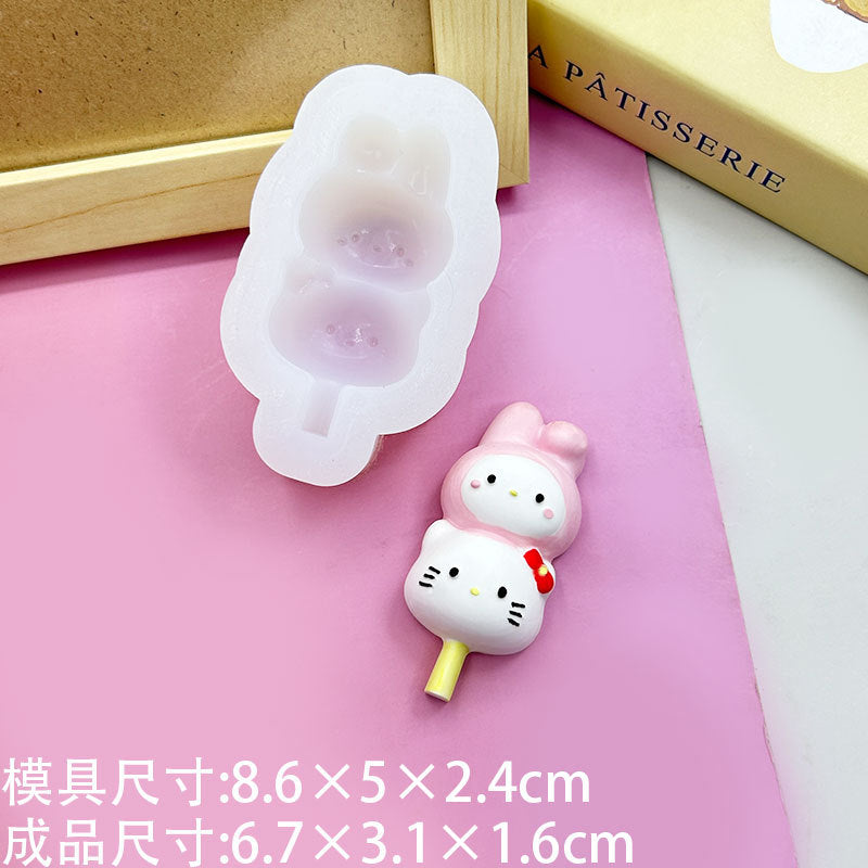 Hello kitty Taba squishy silicone mold 3