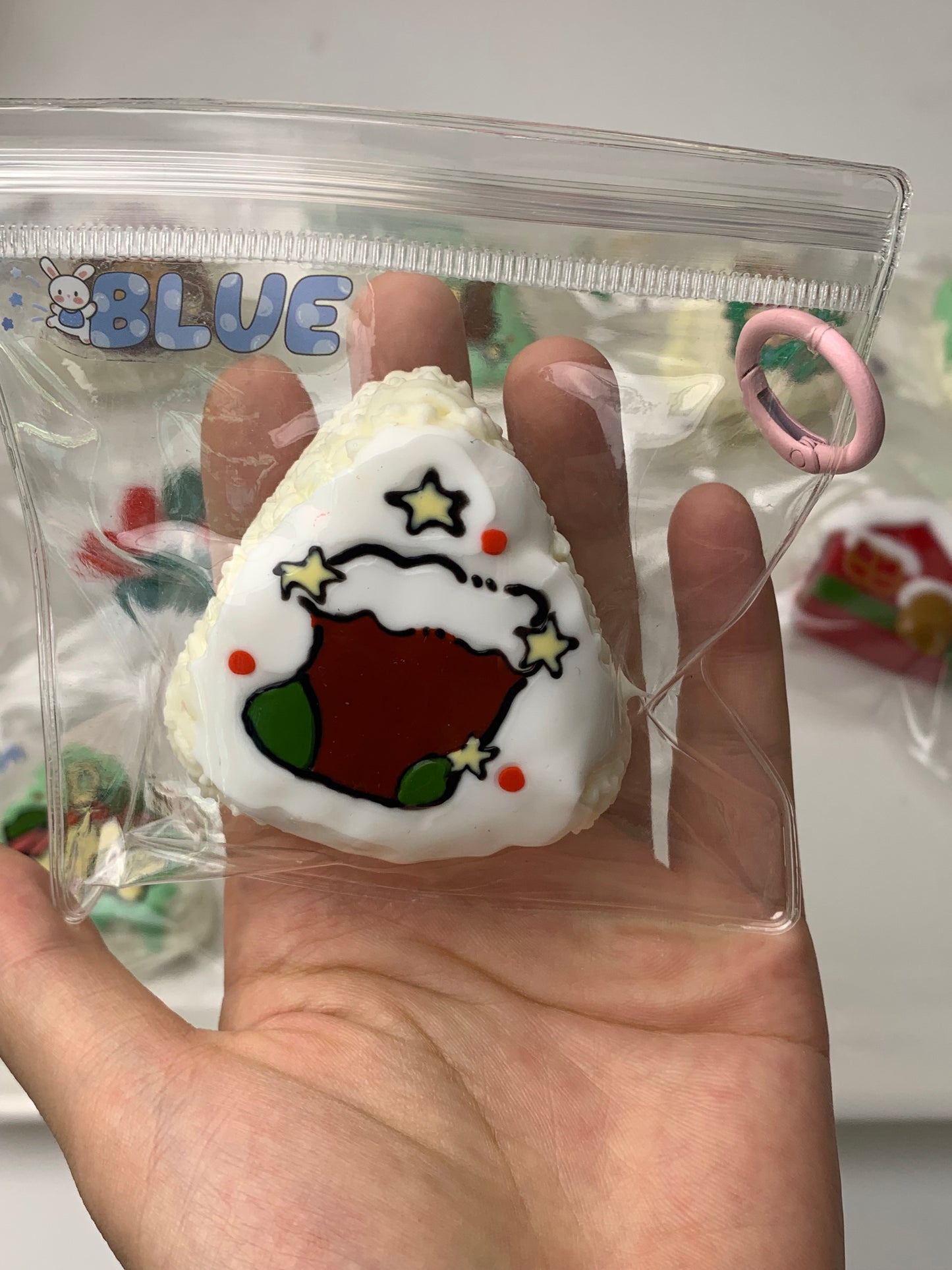 Christmas sock rice cake